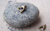 Clasps - 10 pcs Antique Bronze Brass Dolphin Heart Lobster Clasps A2767