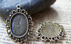 Accessories - 10 Pcs Antique Bronze Cameo Base Settings Match 13x18mm Cabochon A3568