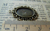 Accessories - 10 Pcs Antique Bronze Cameo Base Settings Match 13x18mm Cabochon A3568
