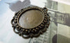 Accessories - 10 Pcs Antique Bronze Cameo Base Settings Match 14x18mm Cabochon A5498