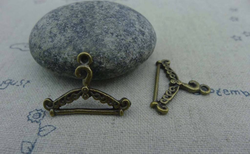 Accessories - 10 Pcs Antique Bronze Clothes Hanger Charms 16x23mm A1681