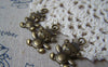 Accessories - 10 Pcs Antique Bronze Crown Bear Charms 15x22mm A4970