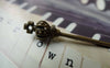 Accessories - 10 Pcs Antique Bronze Crown Forks Pendants Charms 8x60mm A6518