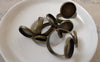 Accessories - 10 Pcs Antique Bronze Double Twisted Ring Blank Shank Base With Size 12mm Bezel A7328