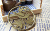 Birds, Pets & Animals - 10 pcs Antique Bronze Bird Branch Ring Round Pendants Charms A246