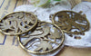 Birds, Pets & Animals - 10 pcs Antique Bronze Bird Branch Ring Round Pendants Charms A246