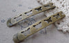 Hair Accessories - 10 pcs Antique Bronze Butterfly Bobby Pin Hair Clips 53mm A7526