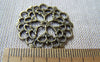 Accessories - 10 Pcs Antique Bronze Filigree Flower Snowflake Connectors Charms 29mm A365