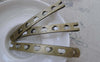 Accessories - 10 Pcs Antique Bronze Filigree Heart Bobby Pin Hair Clips 53mm A7527