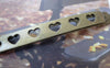Accessories - 10 Pcs Antique Bronze Filigree Heart Bobby Pin Hair Clips 53mm A7527