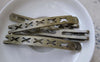 Accessories - 10 Pcs Antique Bronze Filigree X Bobby Pin Hair Clips 53mm A7525