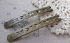 Accessories - 10 Pcs Antique Bronze Filigree X Bobby Pin Hair Clips 53mm A7525