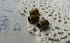 Accessories - 10 Pcs Antique Bronze Flower Tube Cylinder Beads Pendant 10mm A5689