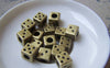 Accessories - 10 Pcs Antique Bronze Gambling Dice Cube Beads 9mm A4939