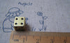 Accessories - 10 Pcs Antique Bronze Gambling Dice Cube Beads 9mm A4939