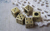 Accessories - 10 Pcs Antique Bronze Gambling Dice Cube Beads 9mm A4939