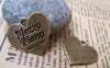 Accessories - 10 Pcs Antique Bronze Heart Charms 21x23mm A559