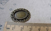 Accessories - 10 Pcs Antique Bronze Heart Edge Cameo Cabochon Base Settings Match 13x18mm A6082