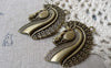 Accessories - 10 Pcs Antique Bronze Horse Head Pendants Charms 25x40mm A6726