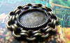 Accessories - 10 Pcs Antique Bronze Oval Cameo Cabochon Base Settings Match 10x14mm Cabochon A2735