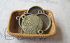 Base Setting - 10 pcs Antique Bronze Base Pendant Connectors Match 14mm Cab A4649