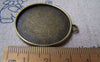 Accessories - 10 Pcs Antique Bronze Round Cameo Life Tree Base Settings Match 30mm Cab A3213