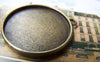 Accessories - 10 Pcs Antique Bronze Round Cameo Life Tree Base Settings Match 30mm Cab A3213