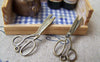 Accessories - 10 Pcs Antique Bronze Scissors Charms Flat Sewing Fabric Scissors Pendants 14x30mm A1714