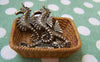 Accessories - 10 Pcs Antique Bronze Seahorse Charms 12x26mm A3401
