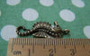 Accessories - 10 Pcs Antique Bronze Seahorse Charms 12x26mm A3401