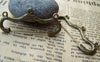 Brooches - 10 pcs Antique Bronze 3 Loops Bow Safety Pins Broochs A1764