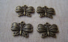Accessories - 10 Pcs Antique Bronze Tiny Butterfly Charms 14x18mm A751