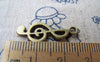 Accessories - 10 Pcs Antique Bronze Treble Clef Flat Music Note Charms 10x26mm A3442