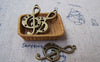 Accessories - 10 Pcs Antique Bronze Treble Clef Music Note Charms 17x36mm A1707