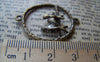Accessories - 10 Pcs Antique Bronze Two Swallow Birds Ring Connector Charms 27x34mm A251