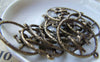 Accessories - 10 Pcs Antique Bronze Two Swallow Birds Ring Connector Charms 27x34mm A251
