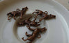 Accessories - 10 Pcs Antique Copper Wolf Howling Charms Pendants 20x26mm A5664