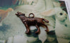 Accessories - 10 Pcs Antique Copper Wolf Howling Charms Pendants 20x26mm A5664