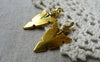 Accessories - 10 Pcs Antique Gold Triangle Arrow Symbol Charms 16x31mm A5681