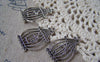Accessories - 10 Pcs Antique Silver Bird Filigree Cage Charms Pendants 20x33mm A5312