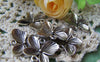 Accessories - 10 Pcs Antique Silver Butterfly Flower Connector Charms 20x20mm A1022