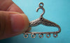 Accessories - 10 Pcs Antique Silver Chandelier Clothes Hanger Charms 30x35mm A1677