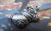 Accessories - 10 Pcs Antique Silver Christmas Stockings Socks Charms 13x21mm A4811