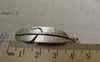 Accessories - 10 Pcs Antique Silver Curved Feather Connector Bracelet Charms 11x45mm A6454
