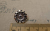 Accessories - 10 Pcs Antique Silver Daisy Flower Buttons Charms 17mm A7446