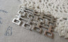 Accessories - 10 Pcs Antique Silver Double Happiness Wedding Decoration Charms 24x31mm A7302