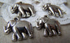 Accessories - 10 Pcs Antique Silver Elephant Charms 19mm A1199