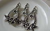 Accessories - 10 Pcs Antique Silver Filigree Flower Chandelier Earring Drops Pendant Charms 25x43mm A6338