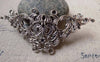 Accessories - 10 Pcs Antique Silver Filigree Flower Connector Pendants Multiple Loops 32x68mm A6415