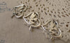 Accessories - 10 Pcs Antique Silver Filigree Heart Fairy Angel Charms 25x32mm A7399